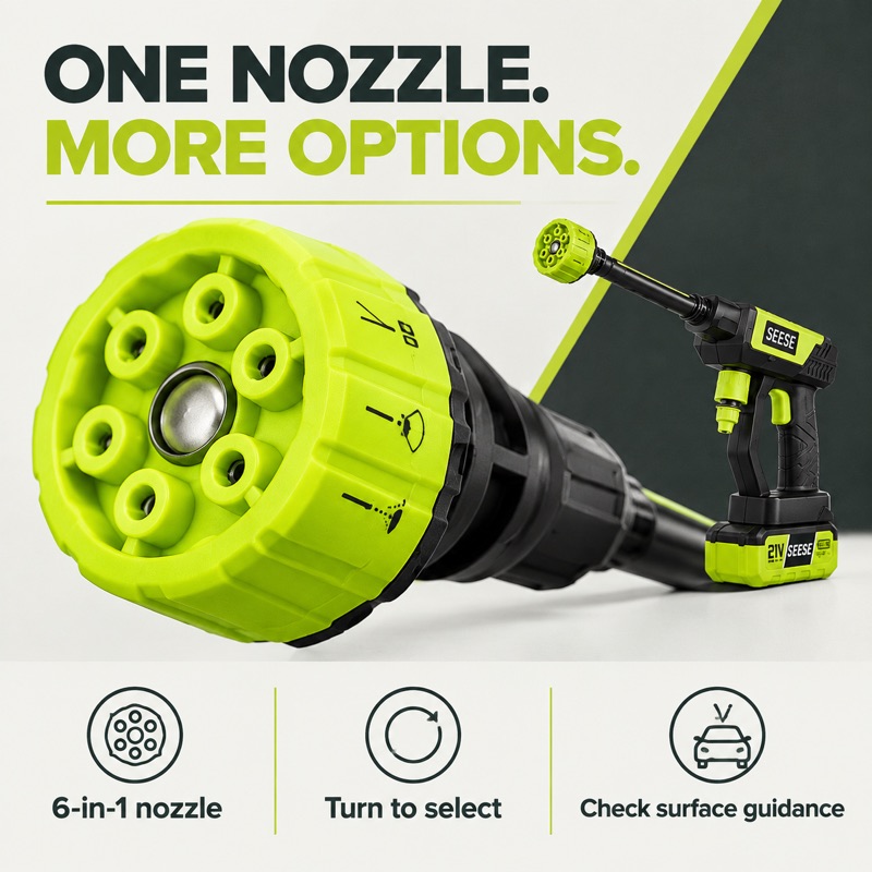 无线洗车机喷头细节商品图样例
